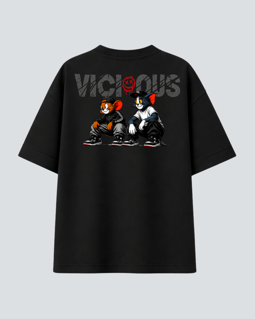 Camiseta Oversized Vicious – Tom e Jerry