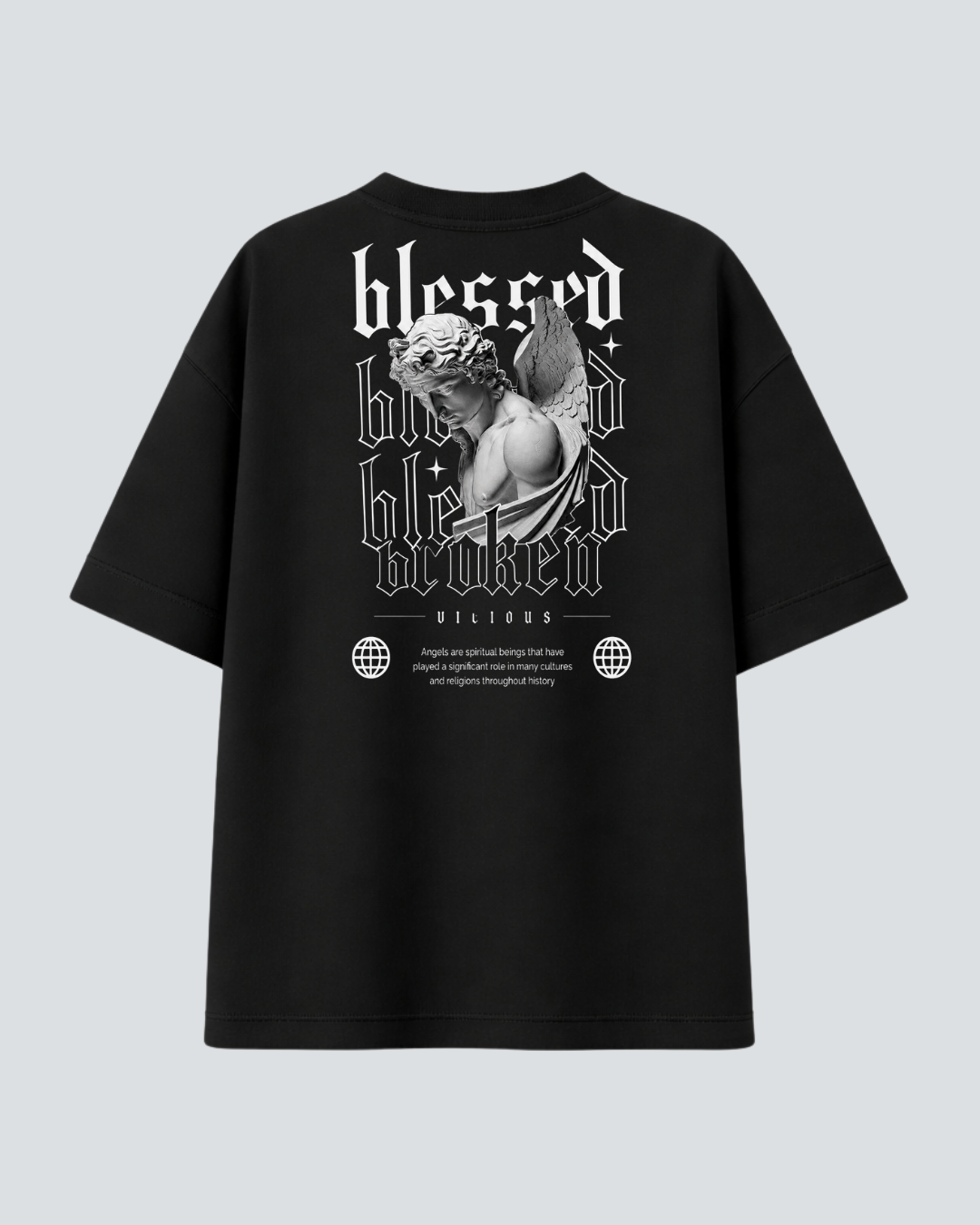 Camiseta Oversized Vicious – Blessed Blessed Blessed