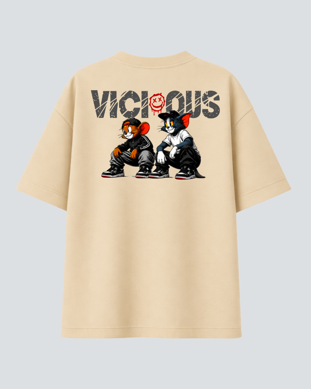 Camiseta Oversized Vicious – Tom e Jerry