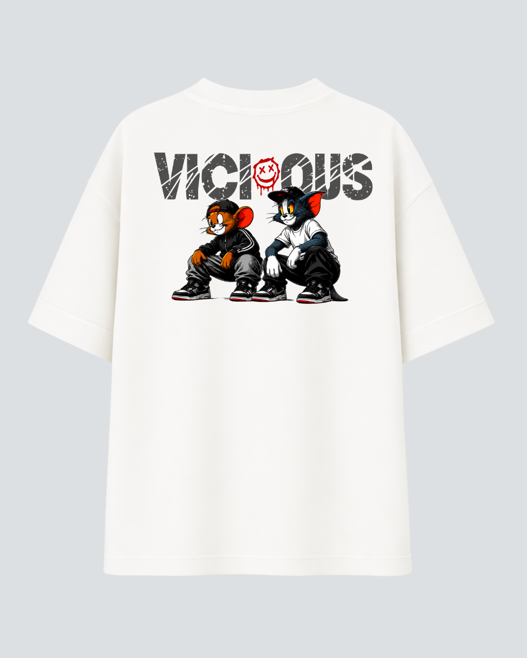 Camiseta Oversized Vicious – Tom e Jerry