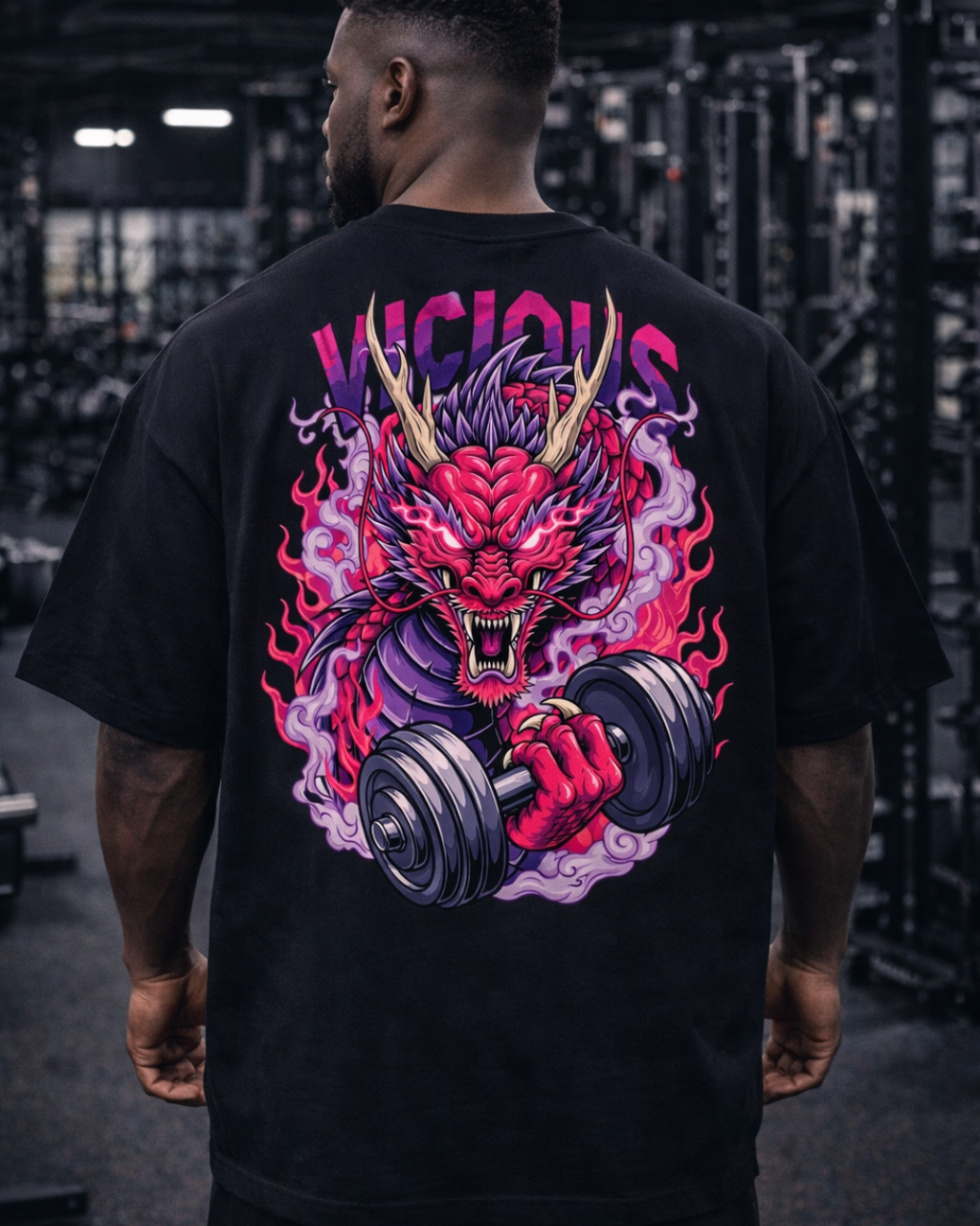 Camiseta Oversized Vicious – Coleção IRON