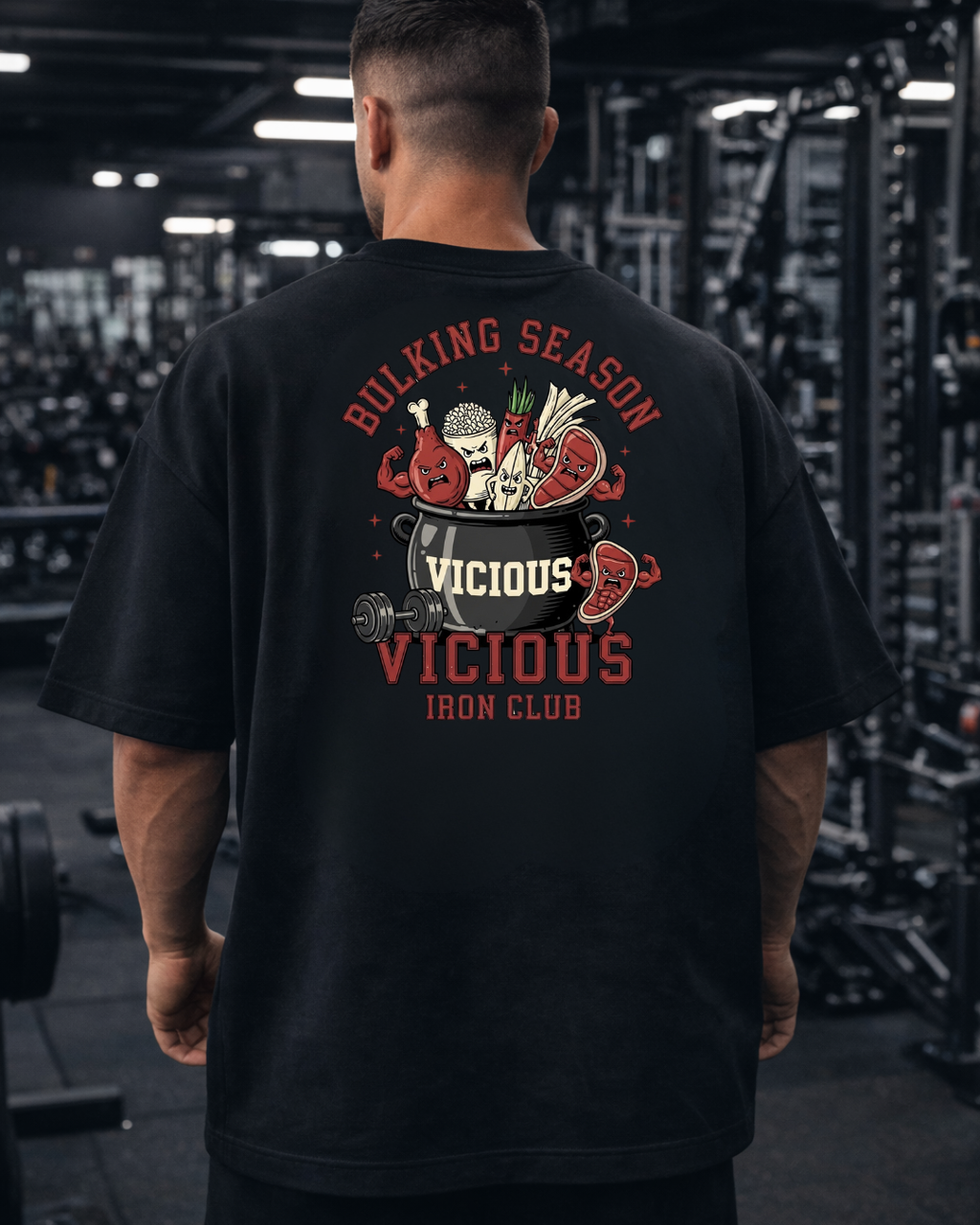 Camiseta Oversized Vicious – Coleção IRON
