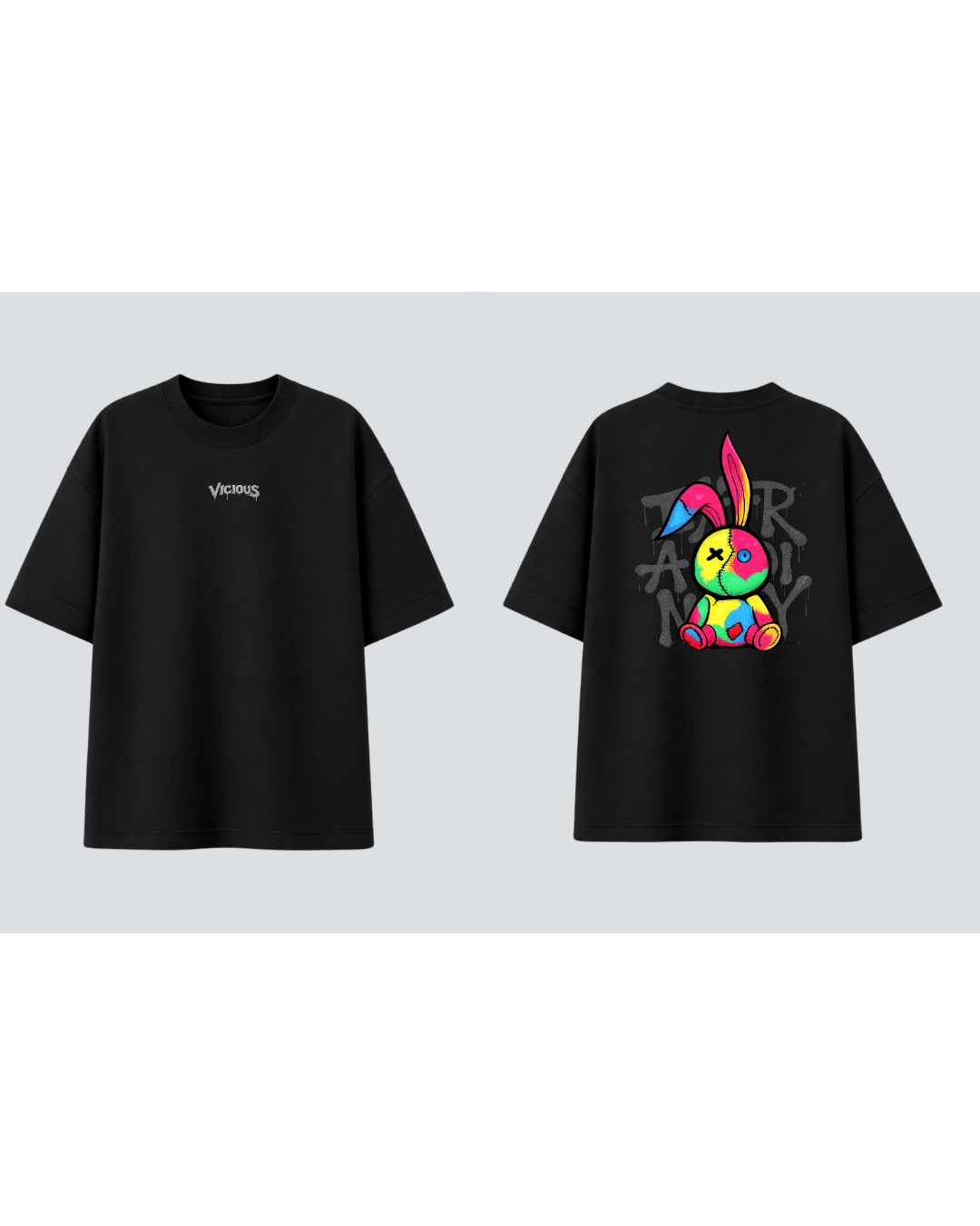 Camiseta Oversized Vicious – Coelho Colors