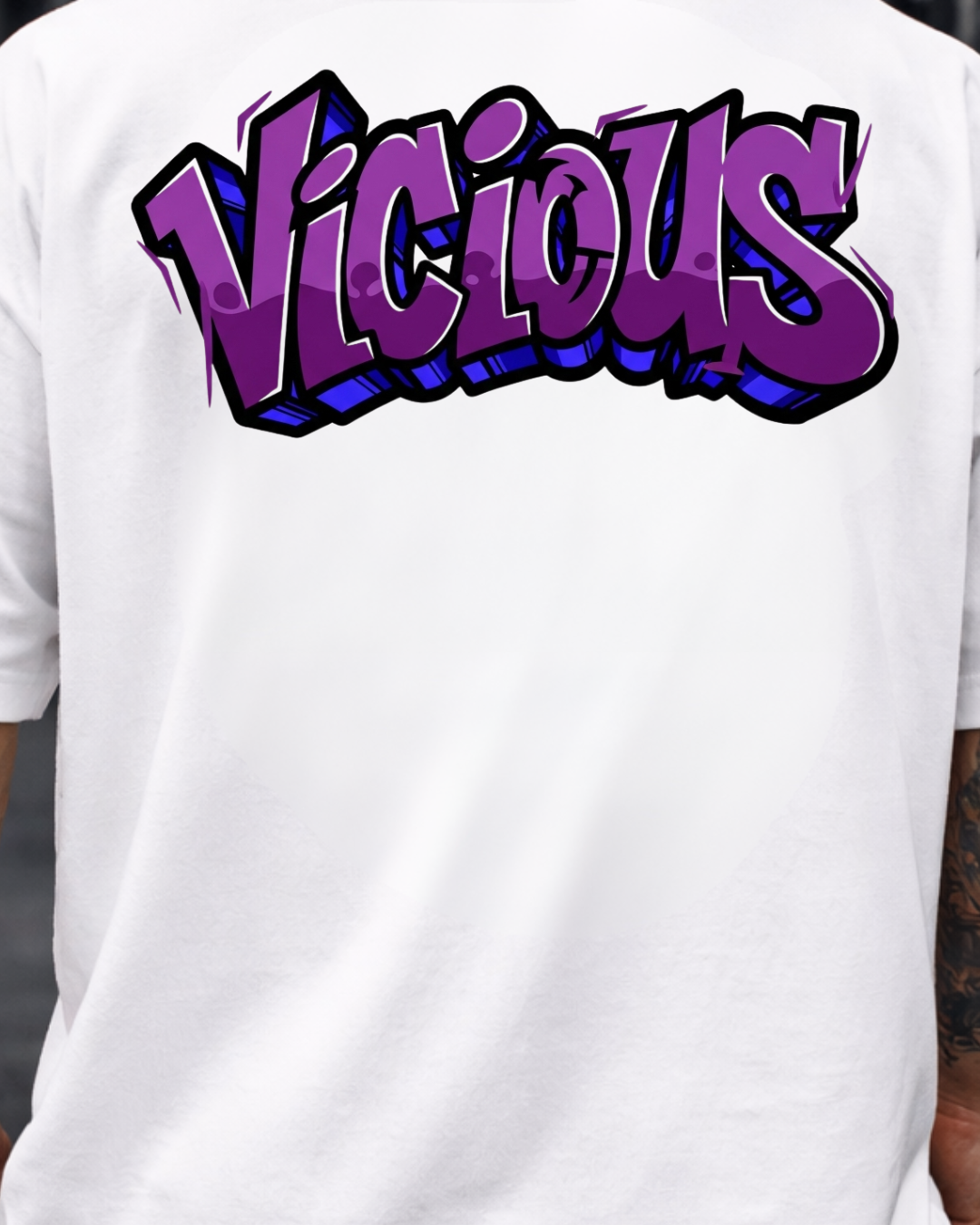 Camiseta Oversized Vicious – Coleção IRON