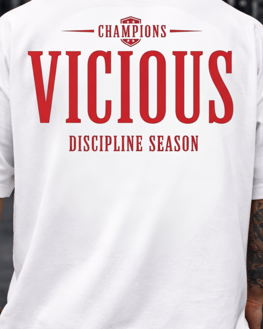 Camiseta Oversized Vicious – Coleção IRON