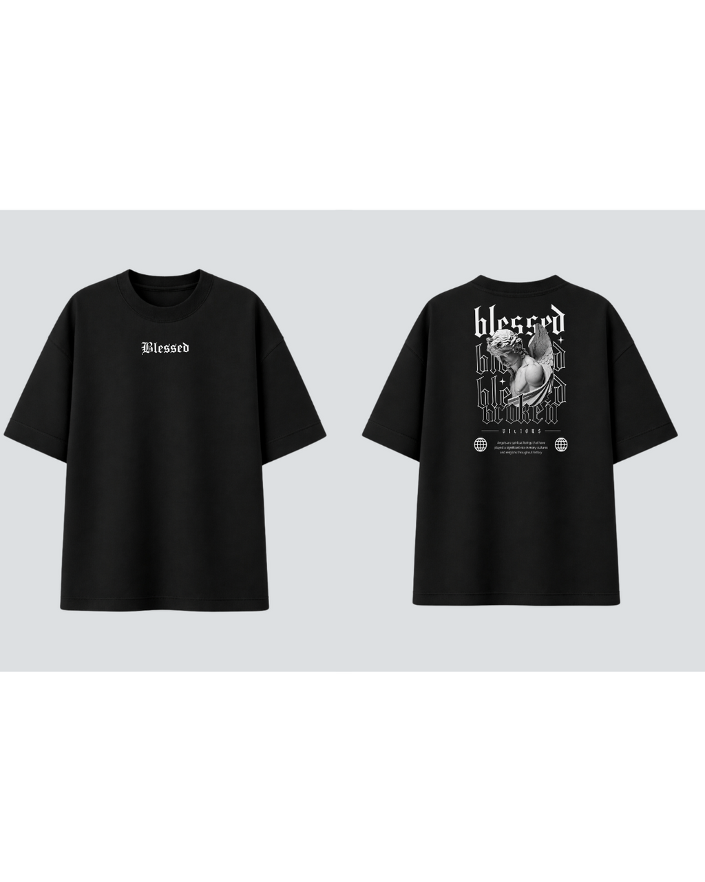 Camiseta Oversized Vicious – Blessed Blessed Blessed