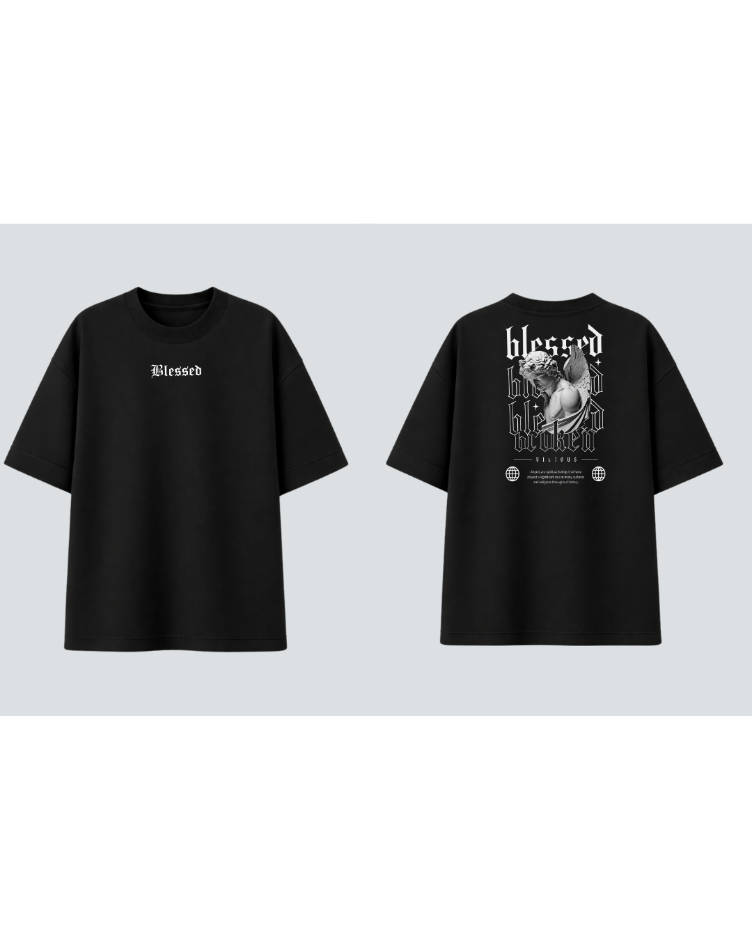 Camiseta Oversized Vicious – Blessed Blessed Blessed