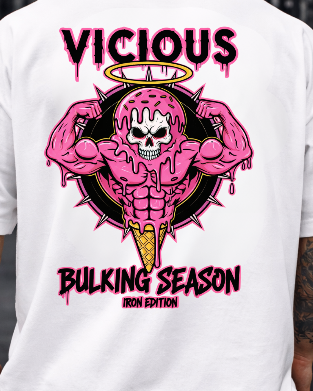 Camiseta Oversized Vicious – Coleção IRON