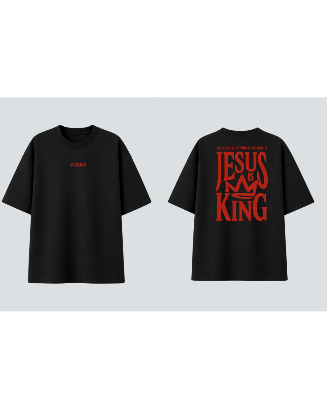 Camiseta Oversized Vicious – Jesus Is King